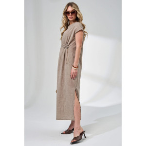Платье женское "Эко-Муслин" 2478-Мус муслин (р-ры: 48-58) мокко