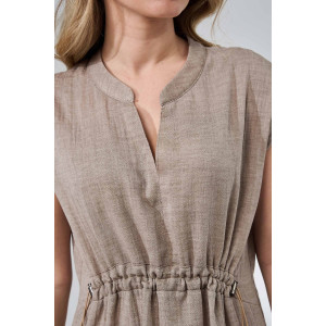 Платье женское "Эко-Муслин" 2478-Мус муслин (р-ры: 48-58) мокко