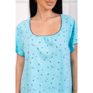 Сорочка женская 2205 кулирка (р-ры: 48-62) голубой