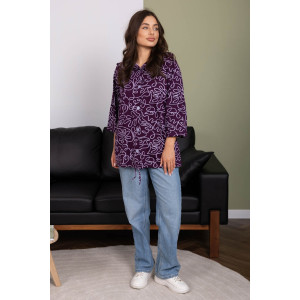 Рубашка женская 2176/3 кулирка (р-ры: 48-62) фиолетовый