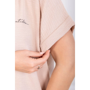 Костюм двойка женский 2182 жатка кантри (р-ры: 48-62) бежевый-коричневый