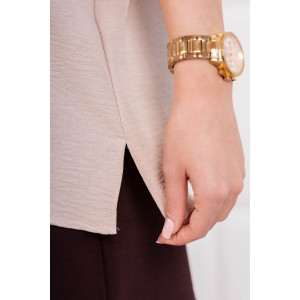 Костюм двойка женский 2182 жатка кантри (р-ры: 48-62) бежевый-коричневый