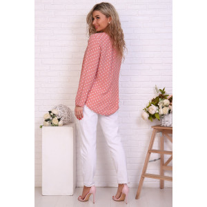 Туника женская "Валенсия" штапель (последний размер) пудра 52