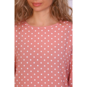 Туника женская "Валенсия" штапель (последний размер) пудра 52