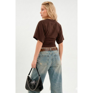 Футболка женская "Бриз К" фуллайкра (р-ры: 38-50) коричневый