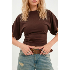 Футболка женская "Бриз К" фуллайкра (р-ры: 38-50) коричневый