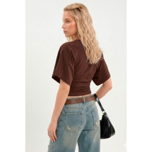 Футболка женская "Бриз К" фуллайкра (р-ры: 38-50) коричневый