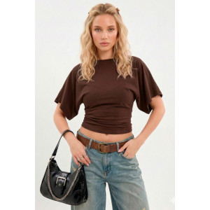 Футболка женская "Бриз К" фуллайкра (р-ры: 38-50) коричневый