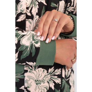 Костюм двойка женский "Дорис" ФК-17 футер с лайкрой (р-ры: 48-60) олива