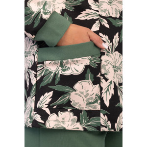 Костюм двойка женский "Дорис" ФК-17 футер с лайкрой (р-ры: 48-60) олива