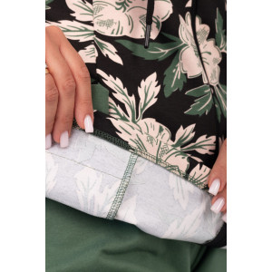 Костюм двойка женский "Дорис" ФК-17 футер с лайкрой (р-ры: 48-60) олива