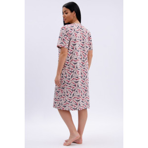 Халат женский "Рената" кулирка (р-ры: 50-60) абстракция