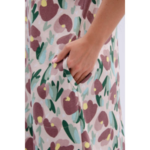 Халат женский "Рената" кулирка (р-ры: 50-60) ботаника