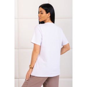 Костюм двойка женский 2165/2 жатка-кулирка (р-ры: 48-62) какао-бежевый