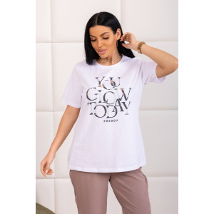 Костюм двойка женский 2165/2 жатка-кулирка (р-ры: 48-62) какао-бежевый