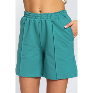 Костюм двойка женский "Агнес" кулирка-футер (р-ры: 46-56) шалфей