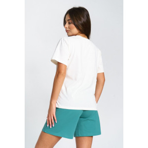 Костюм двойка женский "Агнес" кулирка-футер (р-ры: 46-56) шалфей