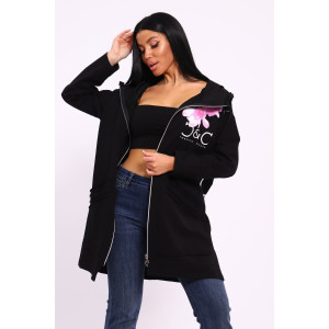 Туника женская №059425 М-4 футер 2-х нитка (р-ры: 50-64) черный