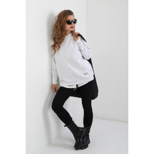 Джемпер женский "Паллада" футер 3-х нитка петля (последний размер) белый 54