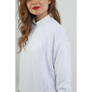 Джемпер женский "Паллада" футер 3-х нитка петля (последний размер) белый 54