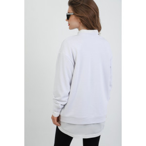 Джемпер женский "Паллада" футер 3-х нитка петля (последний размер) белый 54