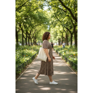 Платье женское №830 кулирка (р-ры: 62-76) леопард коричневый