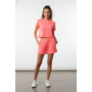 Костюм двойка женский №1098 футер 2-х нитка (р-ры: 44-58) оранжевый