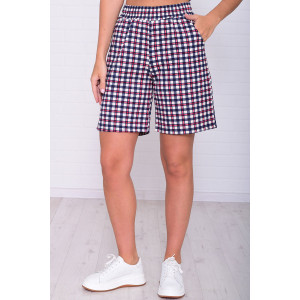 Шорты женские 8067д кулирка (р-ры: 46-54) клетка