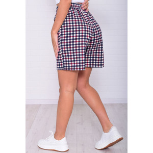 Шорты женские 8067д кулирка (р-ры: 46-54) клетка