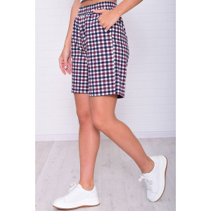 Шорты женские 8067д кулирка (р-ры: 46-54) клетка