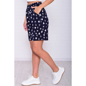 Шорты женские 8067з кулирка (р-ры: 46-60) якорь