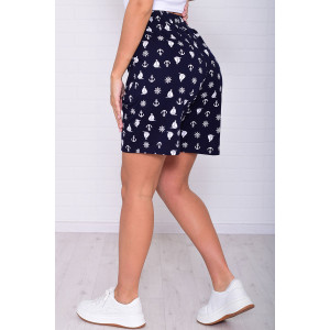 Шорты женские 8067з кулирка (р-ры: 46-60) якорь