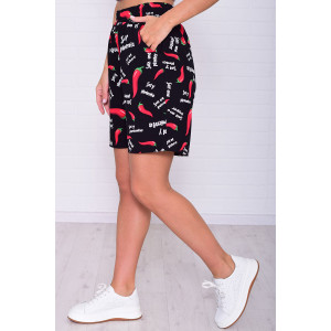 Шорты женские 8067ш кулирка (р-ры: 46-54) перчик