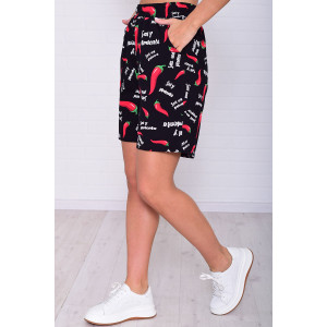 Шорты женские 8067ш кулирка (р-ры: 46-54) перчик