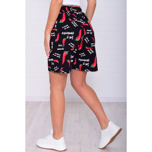 Шорты женские 8067ш кулирка (р-ры: 46-54) перчик