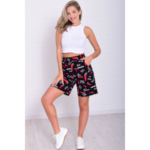 Шорты женские 8067ш кулирка (р-ры: 46-54) перчик