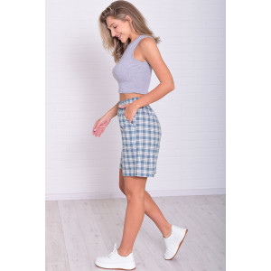 Шорты женские 8067щ кулирка (р-ры: 46-54) шалфей