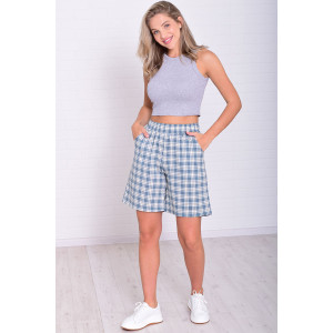 Шорты женские 8067щ кулирка (р-ры: 46-54) шалфей