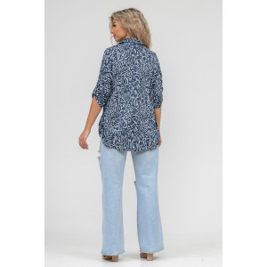 Туника женская №36545 кулирка (р-ры: 46-60) синий