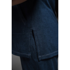 Туника женская №8497 кулирка (р-ры: 48-64) джинс