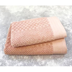 Полотенце махровое "KING" пудра