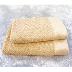 Полотенце махровое "KING" бежевый