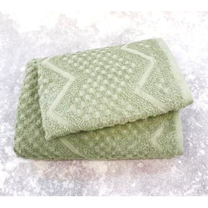 Полотенце махровое "MONBLAN" оливковый