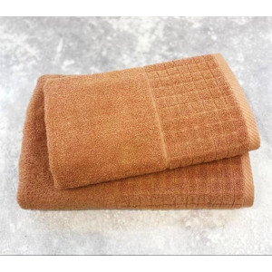 Полотенце махровое "MOSAIC" бежевый