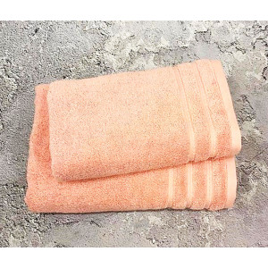 Полотенце махровое "STRIPE" персик