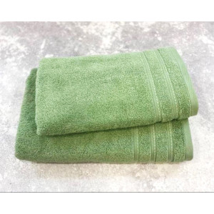 Полотенце махровое "STRIPE" зеленый