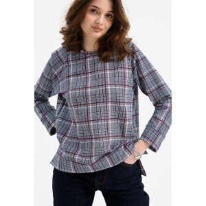 Свитшот женский С-0032 футер 2-х нитка с лайкрой (последний размер) серый 54,56,58