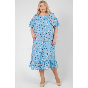 Сарафан женский 0930-16 штапель (последний размер) голубой 58