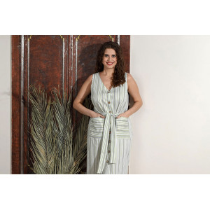 Сарафан женский "Персеида-2" кулирка (последний размер) зеленый 52