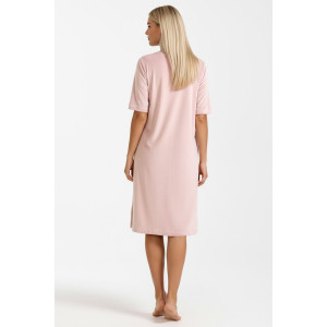 Туника женская "Пандора-4" велюр стрейч (последний размер) пудровый 48